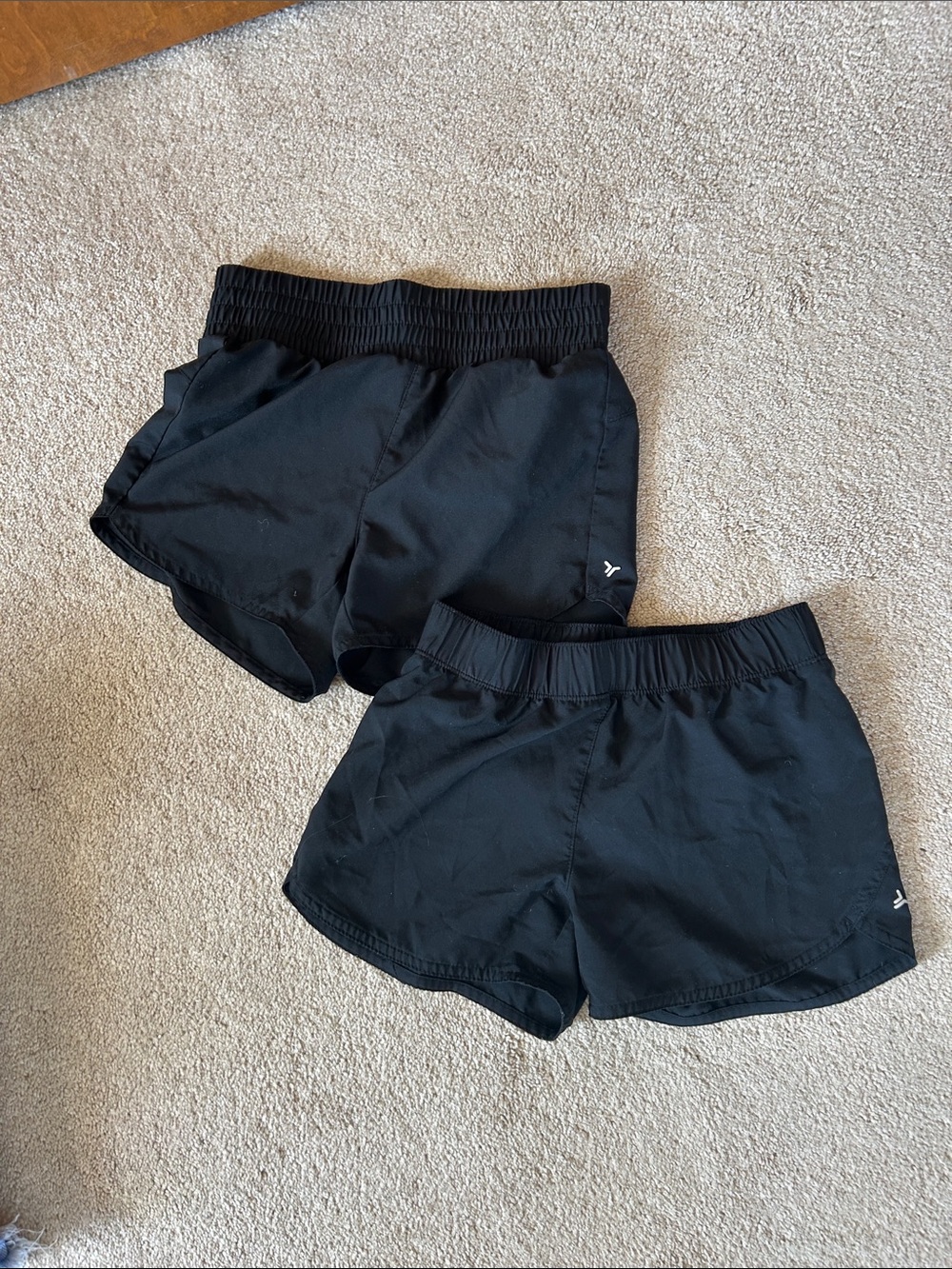 Old Navy Black Girls' Athletic Shorts - Pair